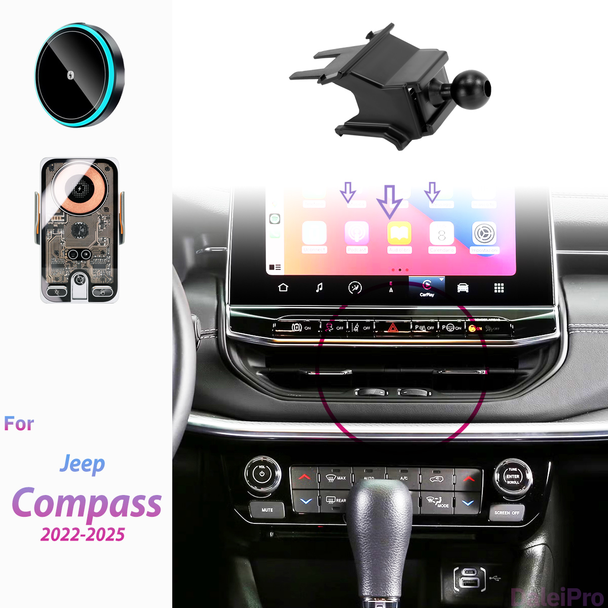 ジープコンパス/コマンダー 2022-2025 車載電話ホル - Compass Lensatic のレビューと価格