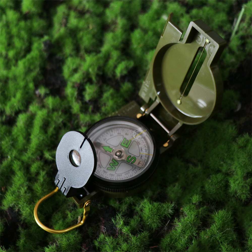 防水プロフェッショナルコンパス アルミ合金製 折りたたみレン - Compass Lensatic のレビューと価格