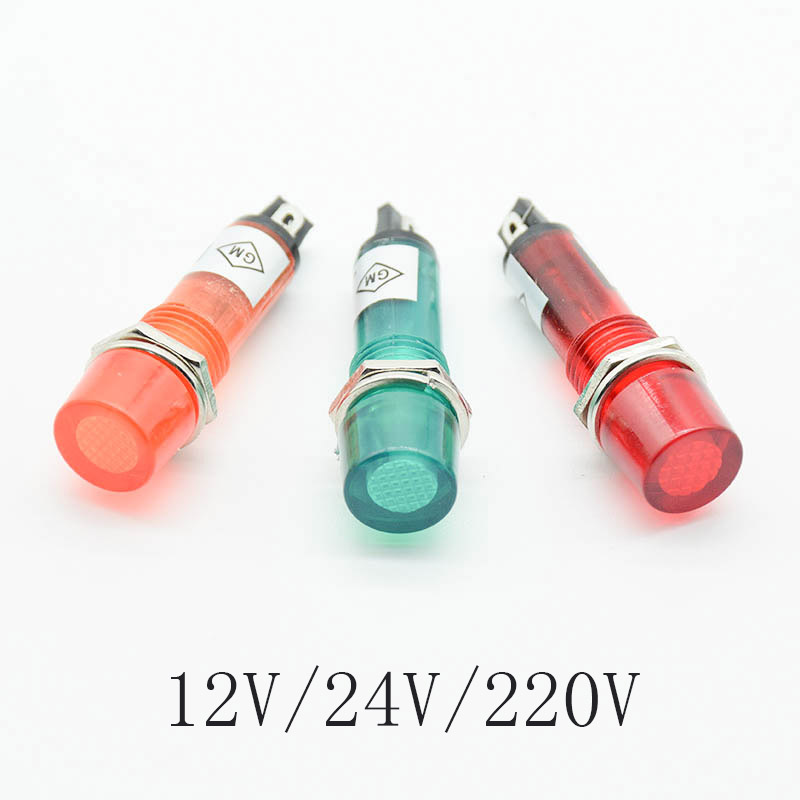 5 個 220V 12V 24V DC 取付穴 10 ミリメ - Signal Panel Orange のレビューと価格
