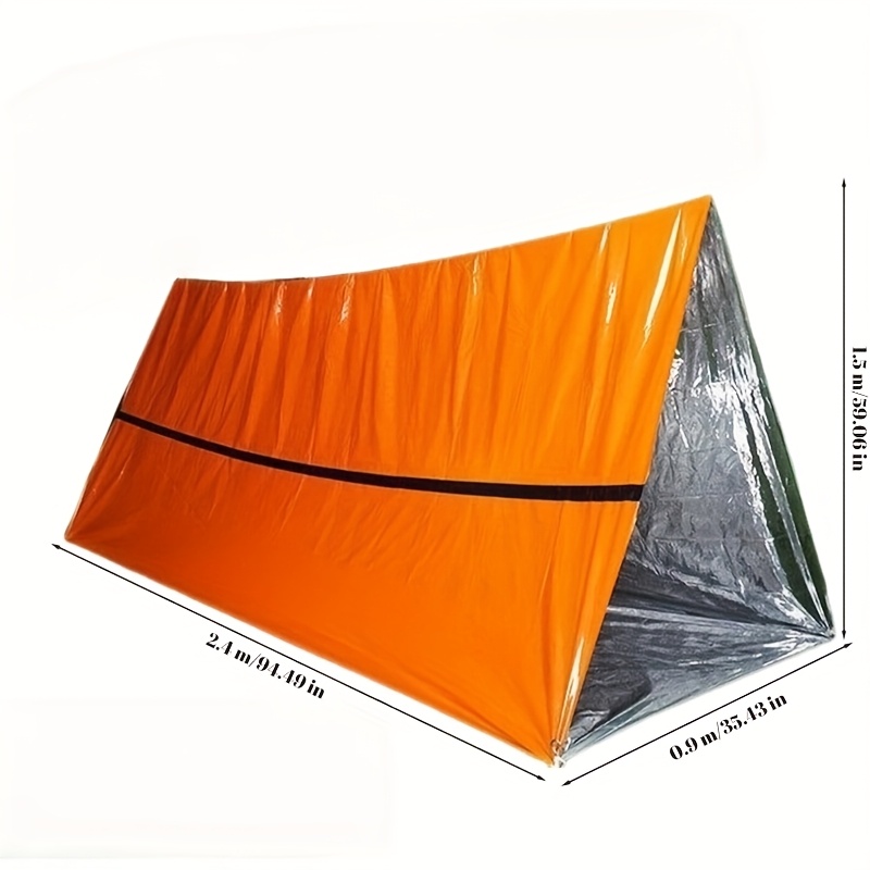 9点入り緊急サバイバルキット、保温ビビーバッグ、ポンチョ、テ - Emergency Mylar Tent のレビューと価格