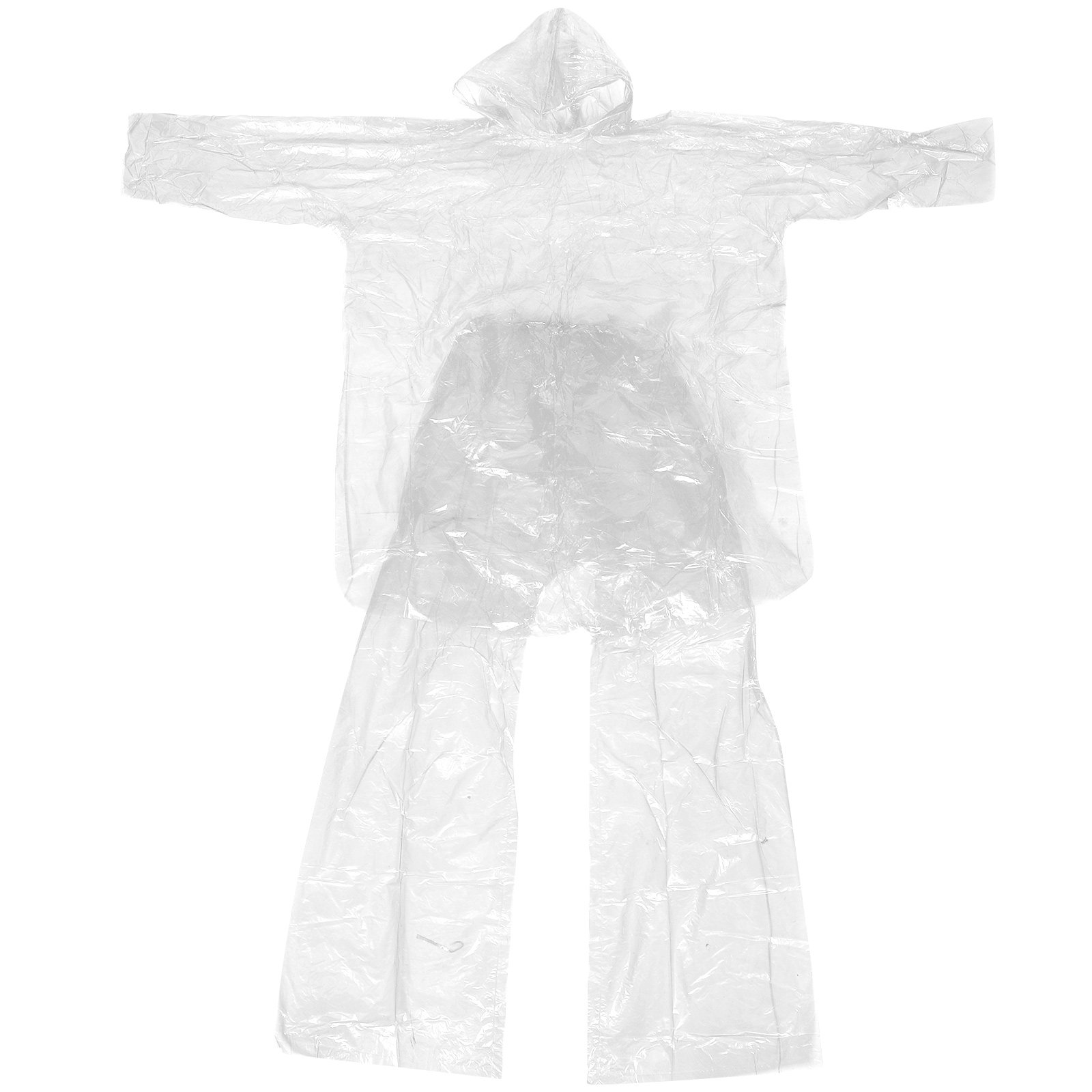 緊急用レインポンチョセット 透明プラスチック製フード付きレイ - Emergency Poncho Rain のレビューと価格