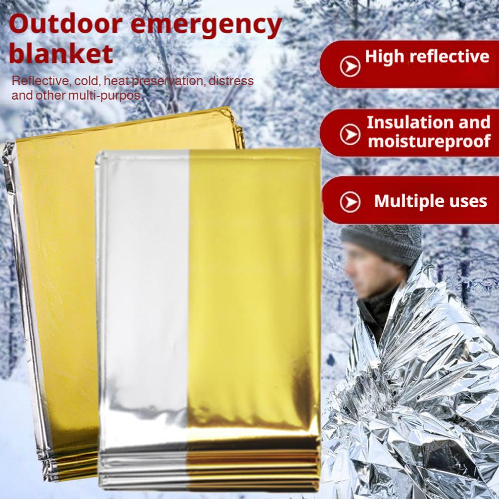 低体温症救助用救急キャンプキット、保温用アルミ箔、救命用保温 - Emergency Mylar Tent のレビューと価格
