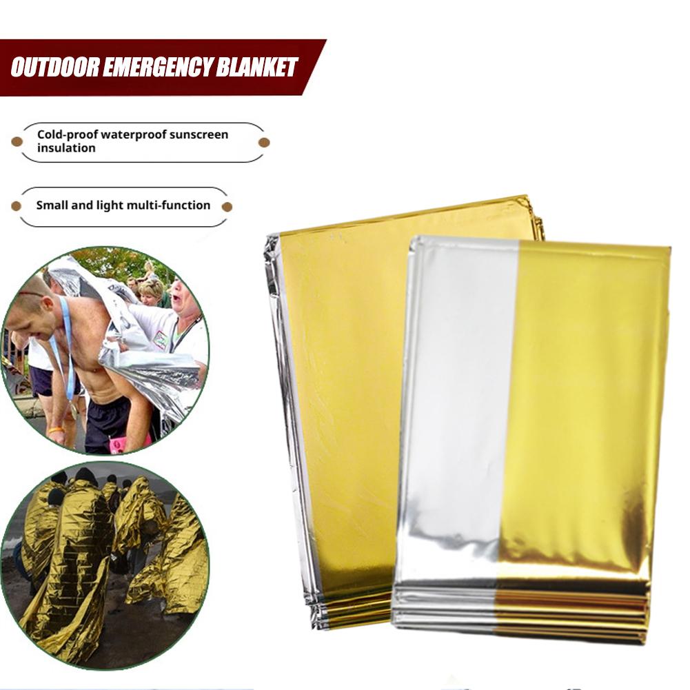 低体温症救助用救急キャンプキット、保温用アルミ箔、救命用保温 - Emergency Mylar Tent のレビューと価格