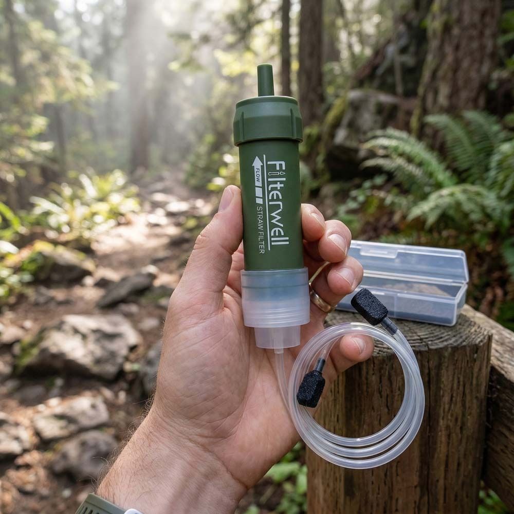 ミニミニ浄水ストロー、浄水ストロー、サバイバルTUP飲料水フ - Water Purification Straw のレビューと価格