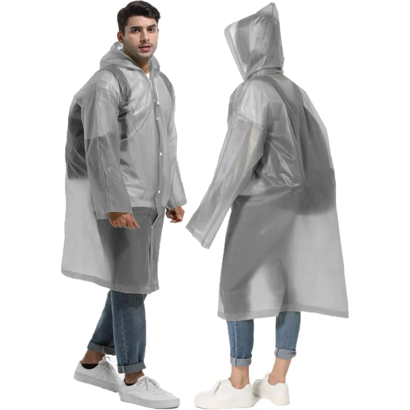 使い捨て大人用再利用可能レインコート、防水レインポンチョ、フ - Emergency Poncho Rain のレビューと価格